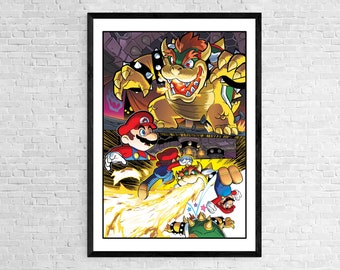 Mario | Game Art | Art Deco | Art | Print | Poster | Comic