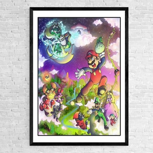 Mario | Game Art | Art Deco | Art | Print | Poster | Comic