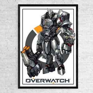 Reinhardt | Original | Overwatch | Poster | Cover | Art | Print | Digital | Art Deco | Wall Art | Game Art