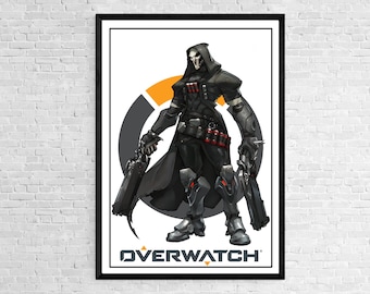 Reaper | Original | Overwatch | Poster | Cover | Art | Print | Digital | Art Deco | Wall Art | Game Art