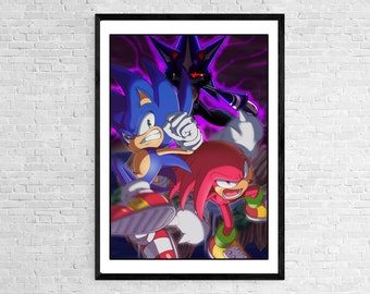 Sonic | Art du jeu | Art Déco | Imprimer | Affiche | Comique