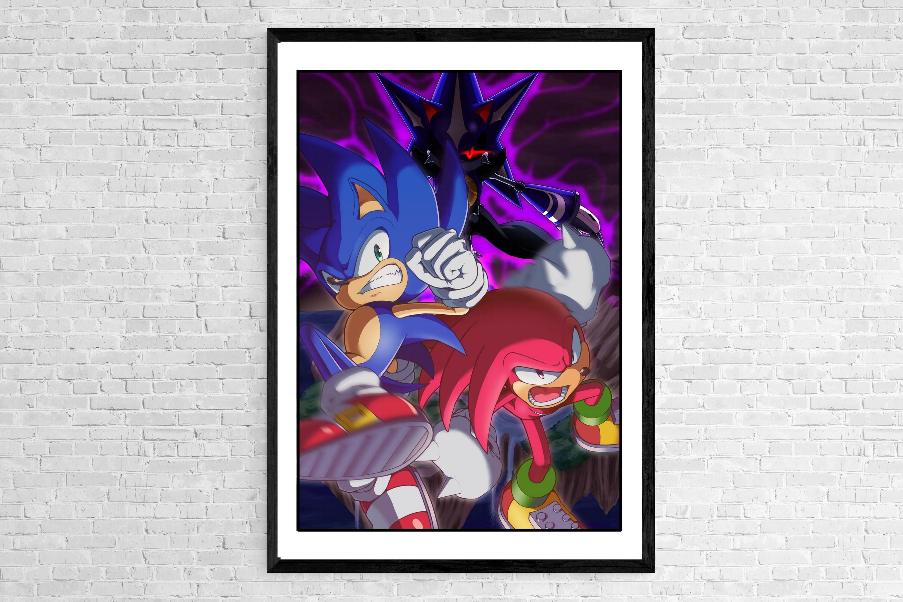 Sonic | Game Art | Art Deco | Print | Poster | Comic