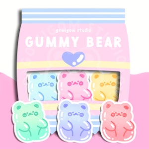 Gummy Bears Sticker for Sale by Fifiyaa