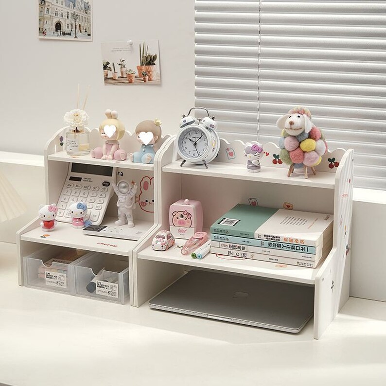 Doublelayer Desktop Shelf Stand Display Rack Multifunctional Etsy