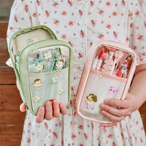 Large Capacity Cute Kawaii Pencil Case School College and Etsy