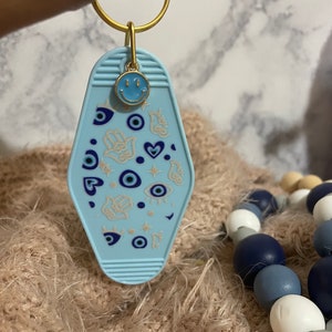 Porte-clés rétro vintage avec protection contre les mauvais yeux pour un cadeau tendance