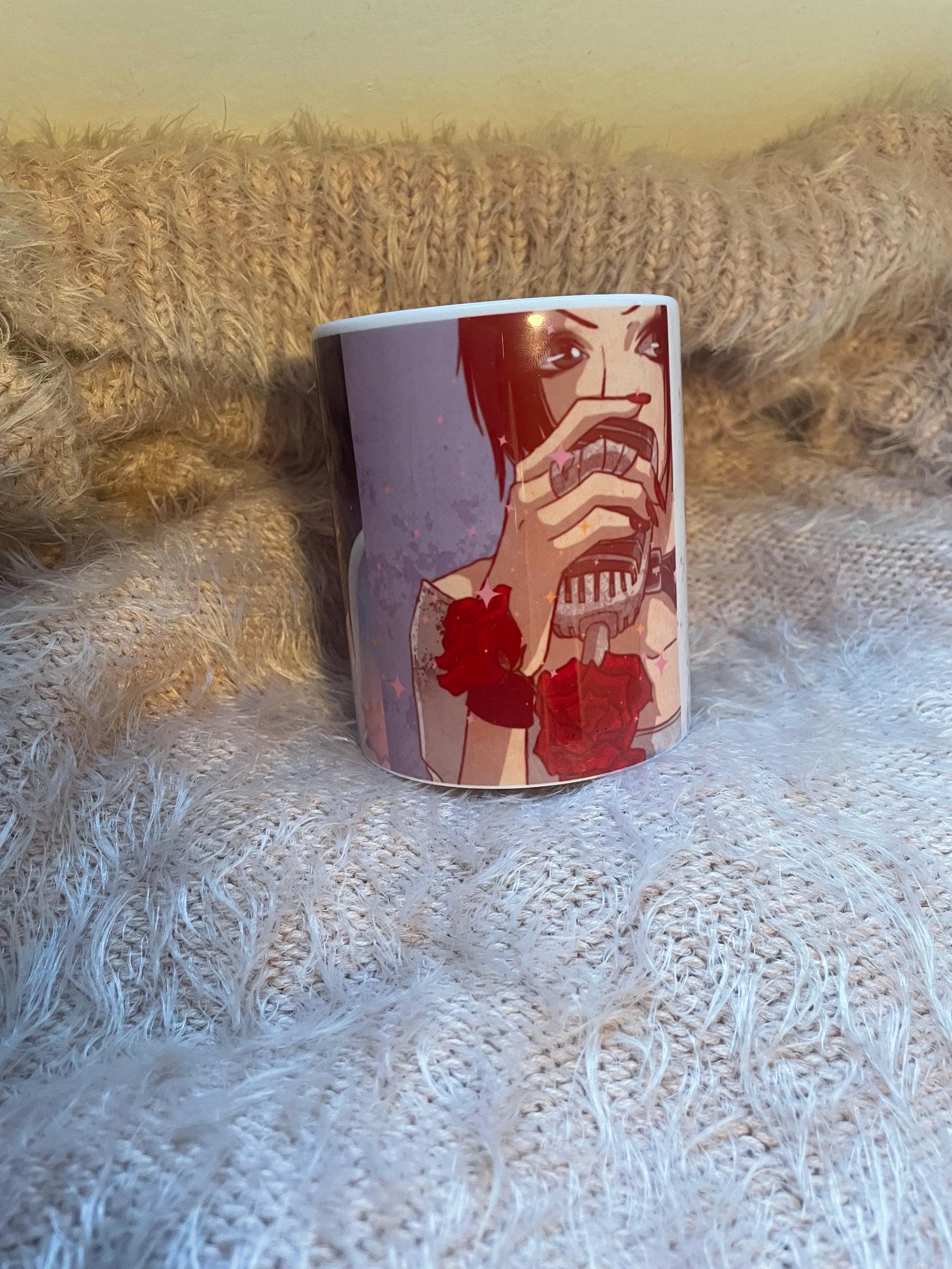 Kawaii Anime Character Ceramic Coffee Cup for Otaku Fans - Etsy