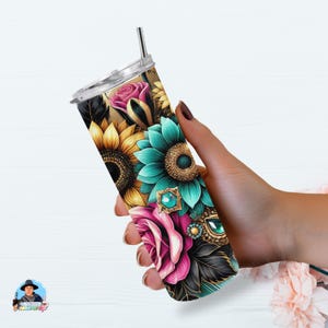 Regenbogen Sonnenblumen Becher