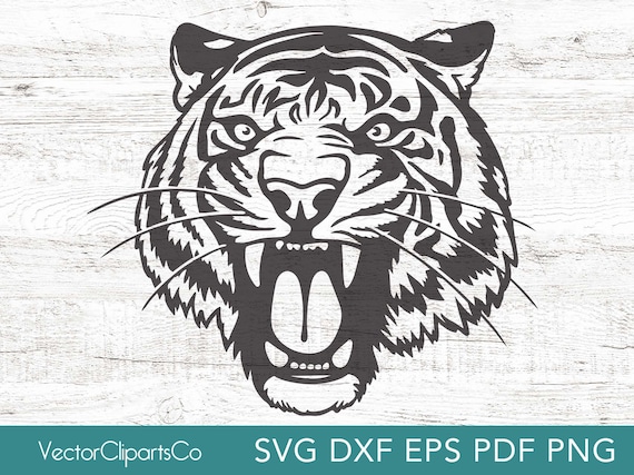 Tiger Svg, Roaring Tiger Clipart, Tiger Png, Vector Cut File, Tiger Face  Commercial Use, Laser Cut File - Etsy