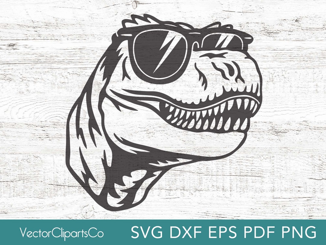T-rex SVG, T-rex PNG, Dinosaur Clipart Vector Cut File, Tyrannosaurus