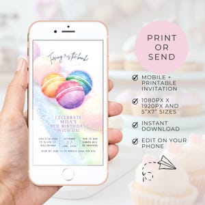 Inbjudningar till badbombsfest för flickor. Regnbågslila akvarell. Utskrivbar digital anpassningsbar mall för pamper spa-fest för tonåringar.