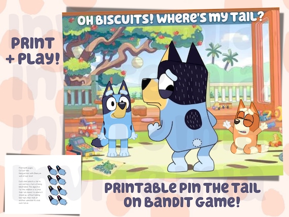 Bluey Pin The Tail Bluey Pin The Tail