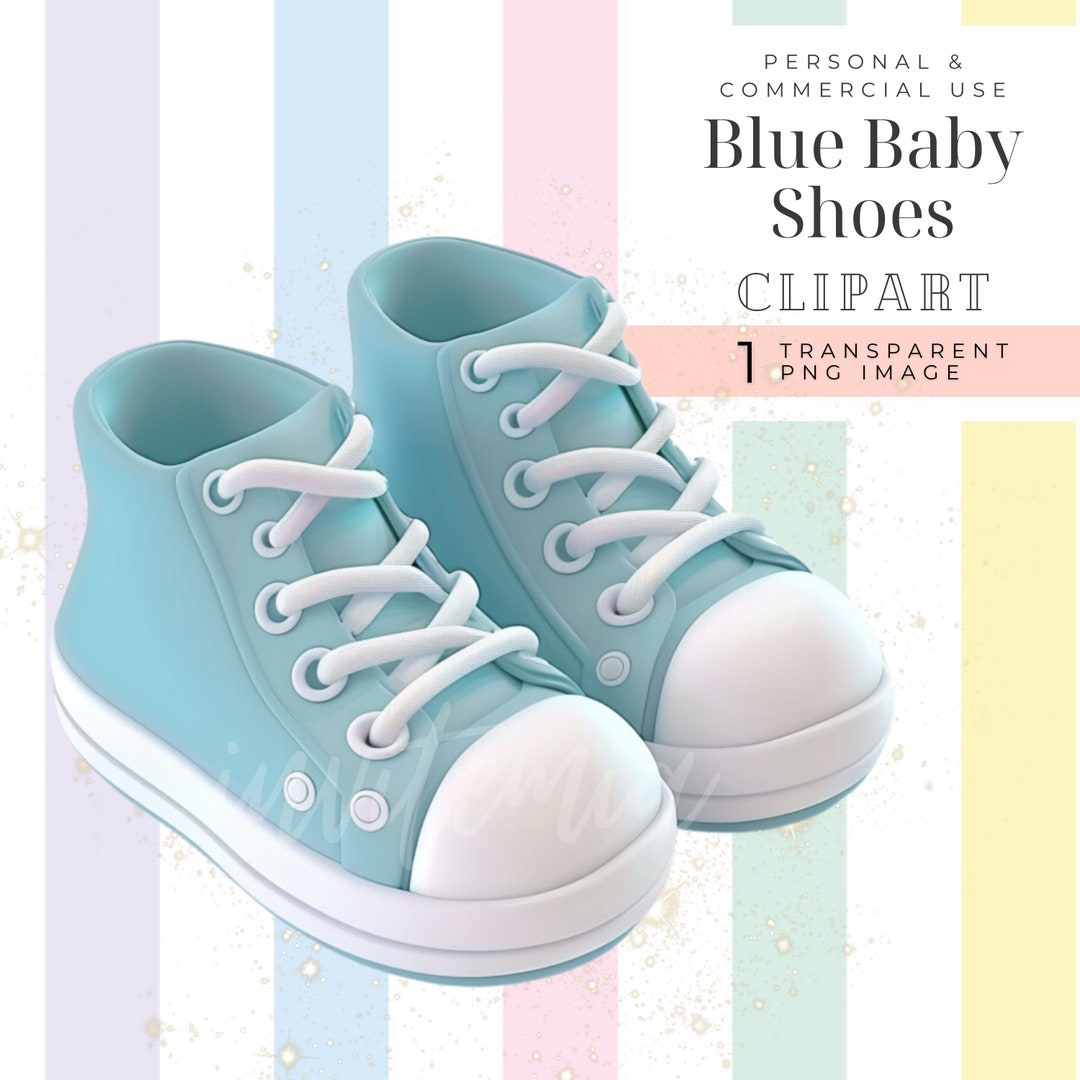 Baby Shower Clipart Boy, Blue Baby Shoes, Cute Baby Boy Images, Toddler ...