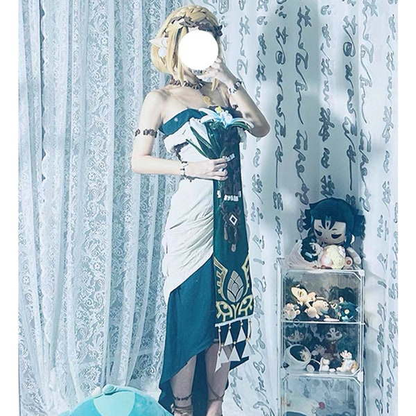 The Legend of Zelda Tears of the Kingdom Zelda princess dress Cosplay Costume, Breath of the Wild Zelda Cosplay