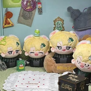 12cm Draco Malfoy Inspired by Hary Poter, Draco Inspired Plush Doll, Handmade Unique for Collectors