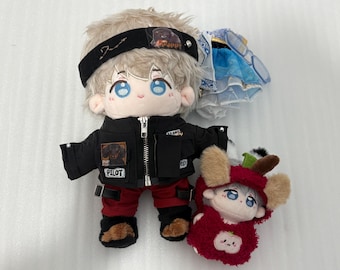 20cm Love and Deepspace Cotton Doll Clothes Doberman Pinscher Suit, Customized Full Set Of Clothing, Customized OC Doll Clothes