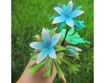 Silent Princess Flower, Handmade Watercolor Coloring Cosplay Prop，Legend of Zelda Breath of the Wild