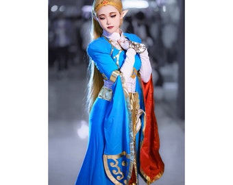 The Legend of Zelda: Breath of the Wild Royal Dress Princess Zelda Costume Cosplay Suit Tears of the Kingdom Women Halloween Costume Outfit