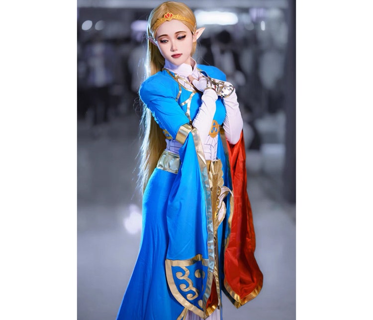 The Legend of Zelda: Breath of the Wild Royal Dress Princess Zelda Costume  Cosplay Suit Tears of the Kingdom Women Halloween Costume Outfit - Costumes