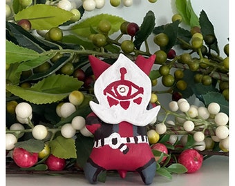 The Legend of Zelda Yiga Clan Korok Statue Wooden Figurines,  Decoration Collectible With Yiga Clan Mask Decoration, Best Gift