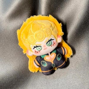 JoJo Giorno Giovanna Inspired Plush Toy | 10cm Mini Plushie | Pre-Order
