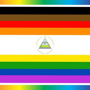 Nicaragua Inclusive Pride Flag
