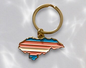 Porte-clés Double Face Drapeau Honduras - Multicouleur - Neuf Avec étiquettes