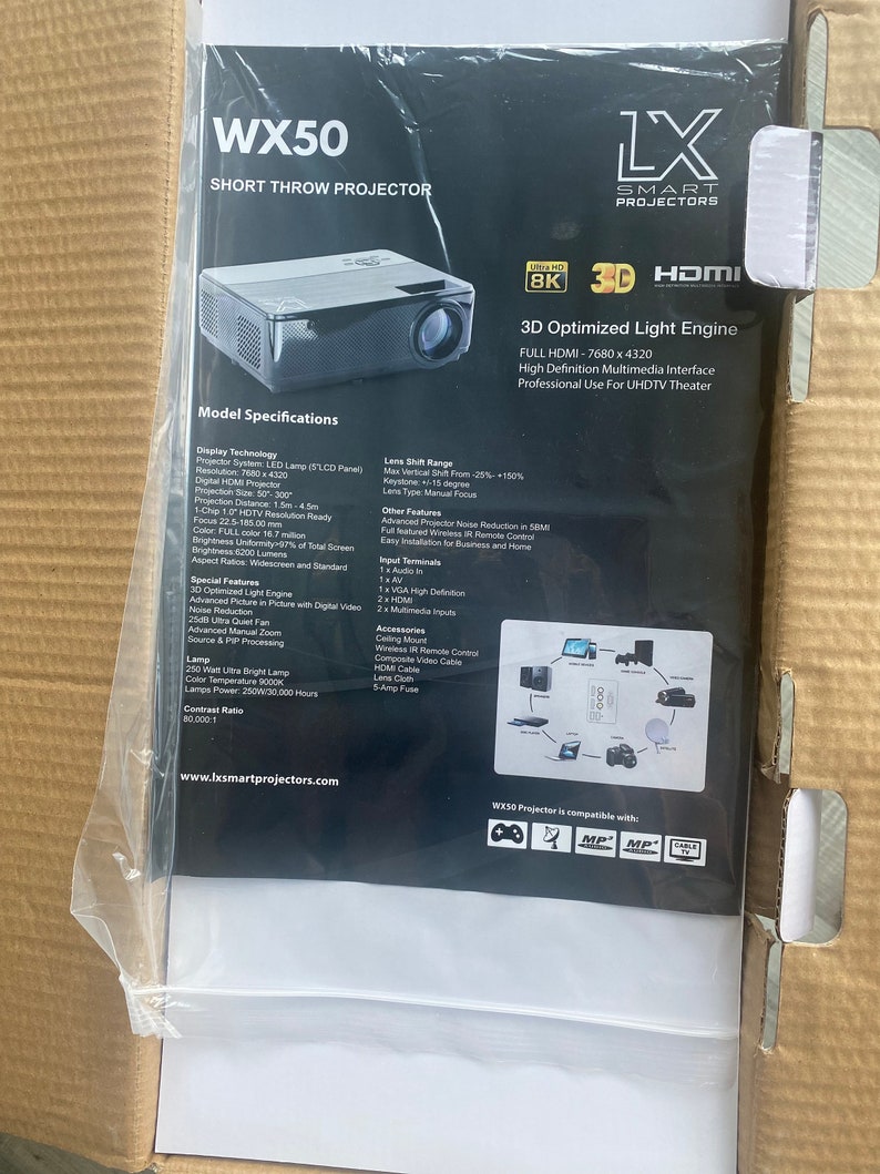 Lx Smart Projector Wx50