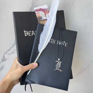 Death Note Notebook Diary Book + Quill Pen Light Yagami Cosplay