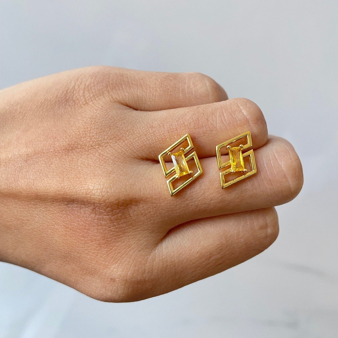 Genshin Impact Zhongli Stud Earrings Pushback / Clipon With Adapters