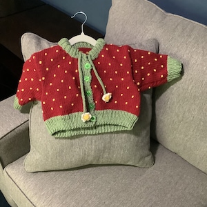 Strawberry Infant Sweater