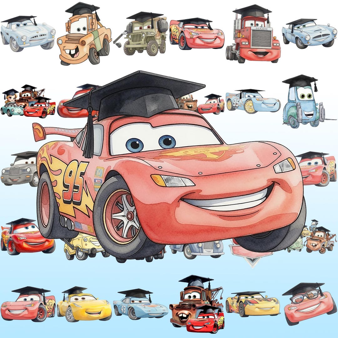 PNG Graduation Car Design Image, Clipart Images, Graduation Cartoon ...