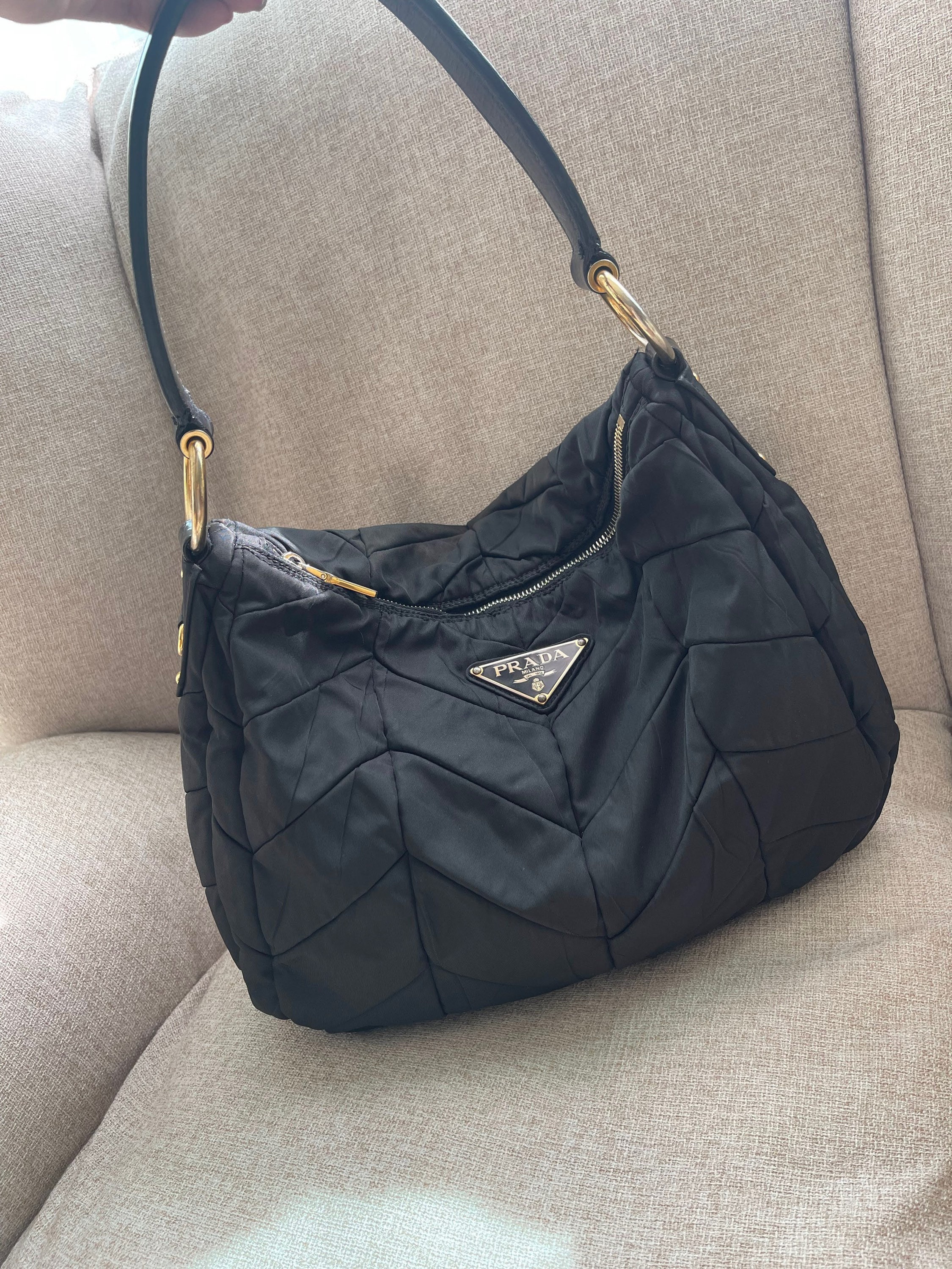 Prada Vintage - Nylon Tessuto Travel Bag - Black - Leather Handbag - Luxury  High Quality - Avvenice