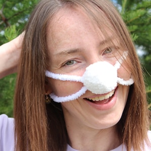 Colorful plush Nose warmer. Gag christmas gift