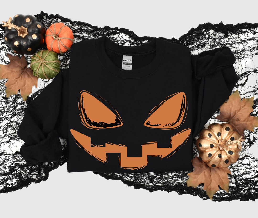 Pumpkin Graphic Round Neck Dropped Shoulder Sweatshirt main image 0