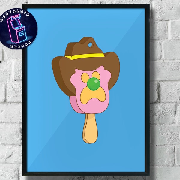 Bubble O' Bill Ice Cream Vintage Poster