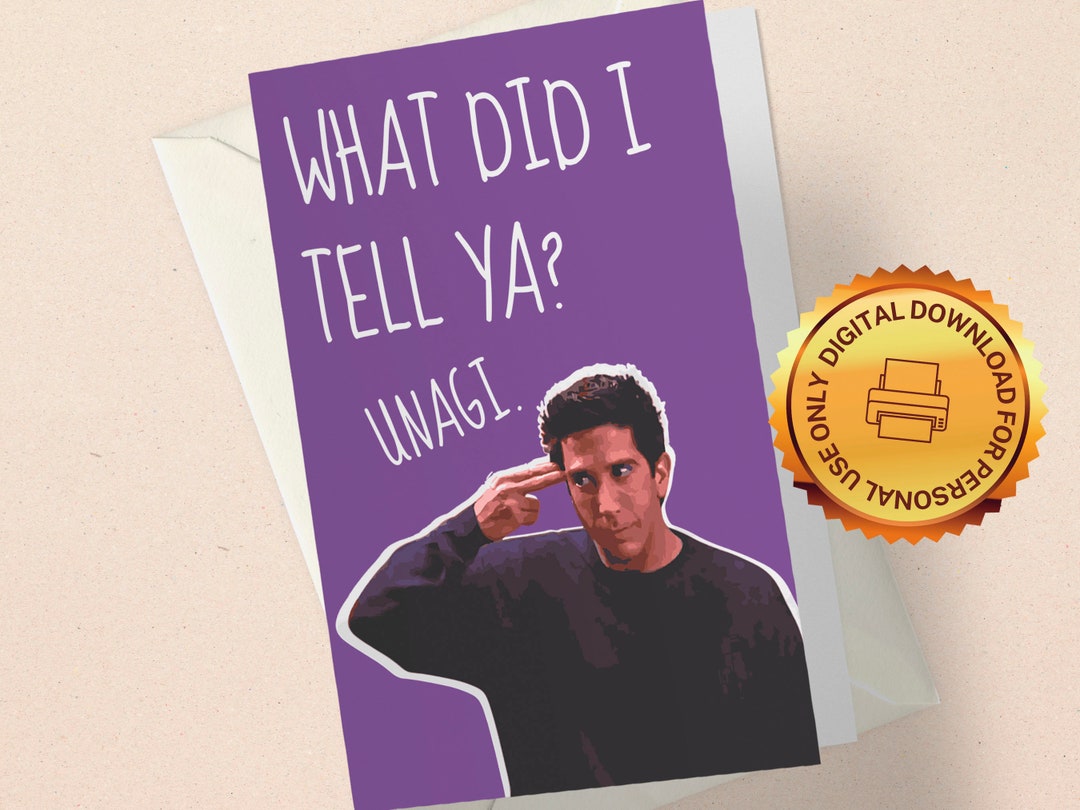 Unagi Card Unagi, 5x7 Greeting Card, Congratulations Card, Friends, Digital ...