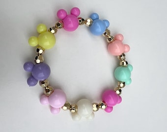 Magical Beaded Single Bracelet | Friendship Bracelet | Mouse Beads | Mouse Bracelet | Rainbow | Gifts for her | Beaded Bracelet
