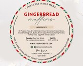 Cottage Law Label | Christmas Label | Printable Food Label | Home Baked Goods Label | Homemade Baking Labels | Instant Download Sticker