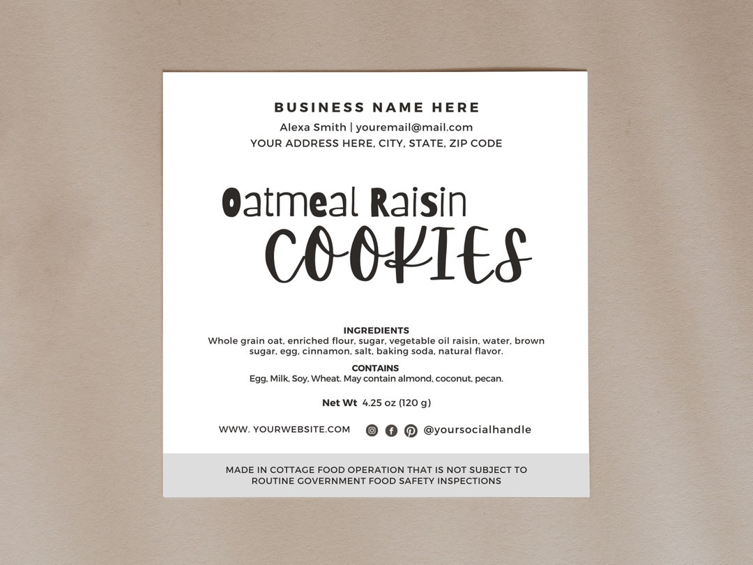 Cottage Food Label Home Baked - Il 1080xN.5058403168 Km6w 