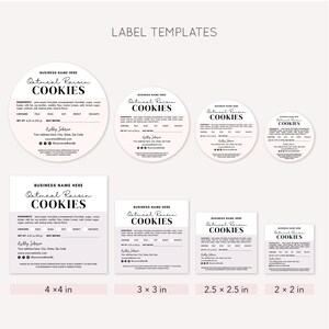 Canva Templates for Bakery Labels