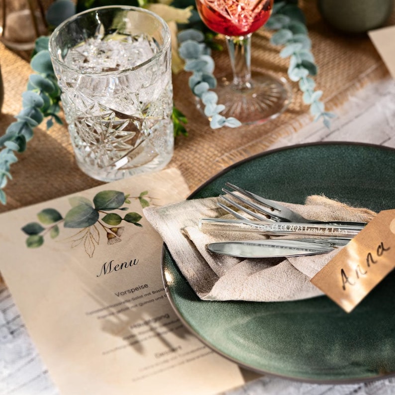 Hochzeit Gastgeschenk gravierte Glasstrohhalme mit 10 individuellen Gast Namen