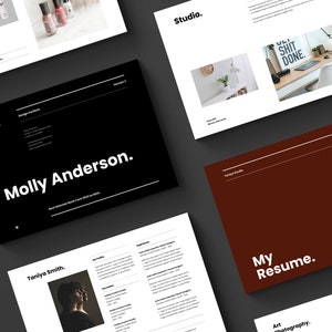 Design Portfolio and Resume | Graphic Design Portfolio | Portfolio Template | Showcase your work | Client Portfolio Template | Indesign