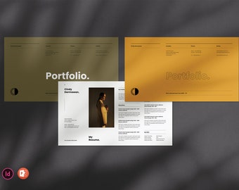 Grafikdesign-Portfolio-Vorlage: Power Point & InDesign