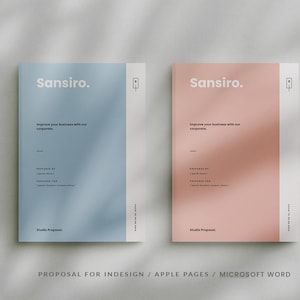 Proposal Template | Client Proposal Template | Business Proposal | MS Word Template | Adobe Indesign Template | Pages Template