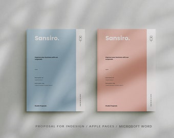 28-seitige Geschäftsangebotsvorlage: MS Word, InDesign, Pages