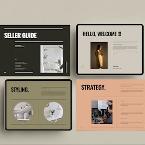 Käufer und Verkäufer Anleitung | Vorlage | Verkäufer Präsentation | Päckchen | Canva Verkäuferanleitung | Indesign