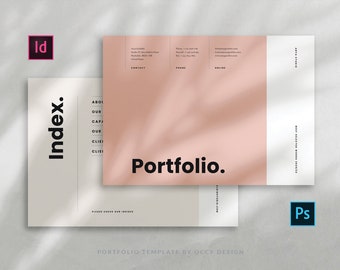Grafikdesign-Portfolio-Vorlage: Adobe InDesign & Photoshop