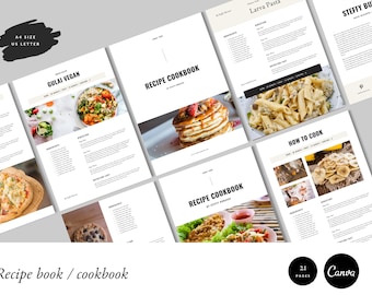 | de modèle de livre de recettes Livre de recettes | | modèle de menu | de livres de recettes Canva Planificateur de repas | Carte de recette | | d’eBook Canva modifiable Classeur de page de recette