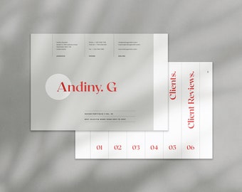 Grafikdesign-Portfolio-Vorlage: Adobe InDesign, 32-Seiten-Layout